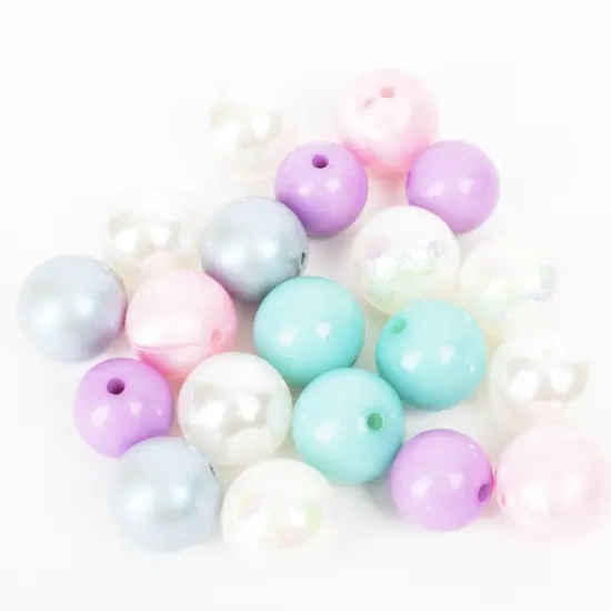 CousinDIY Bubblegum Bead 20mm 20/Pkg-Bright Pastels {3}