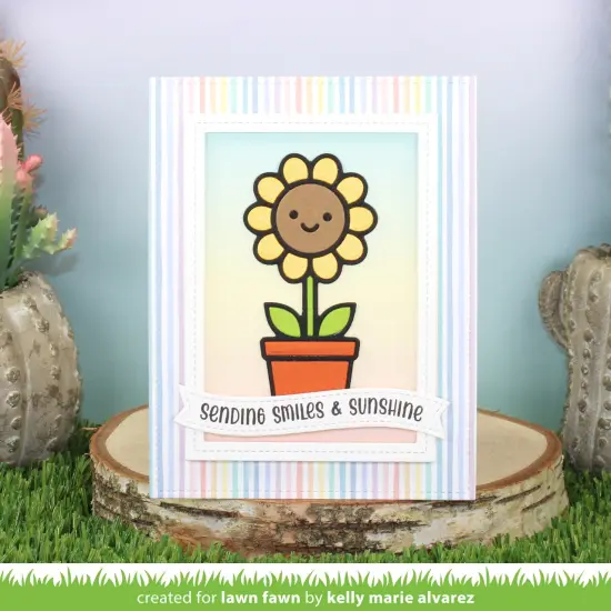 Lawn Cuts Custom Craft Die-Happy Potted Flower {3}