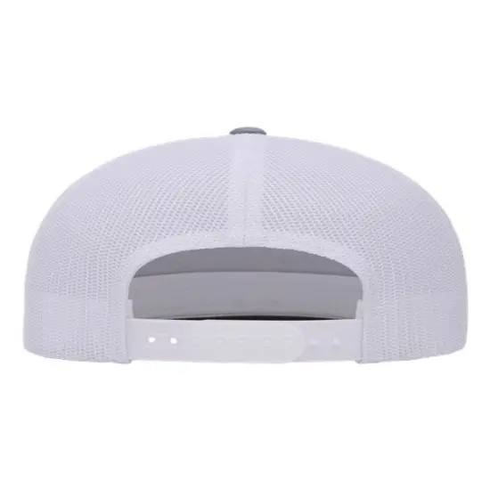 YP Classics&reg; Five-Panel Classic Trucker Cap Heather/ White {2}
