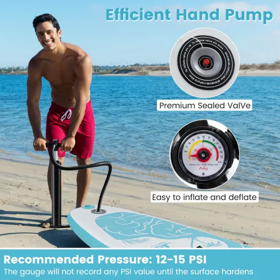 Inflatable Stand Up Paddle Board with Premium SUP Accessories {6}