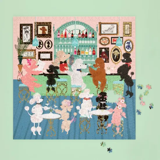 Poodle Martini Lounge 1000 Piece Puzzle {2}