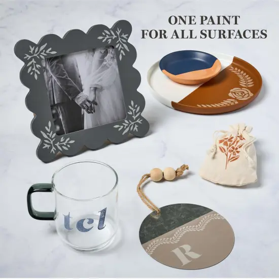 Martha Stewart&trade; Elevated Neutrals - Multi-Surface Satin Paint Set- 12 pc. - 68664 {4}