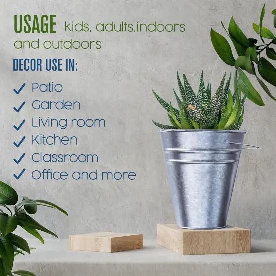 Galvanized Bucket - 12 Pack Bulk {2}