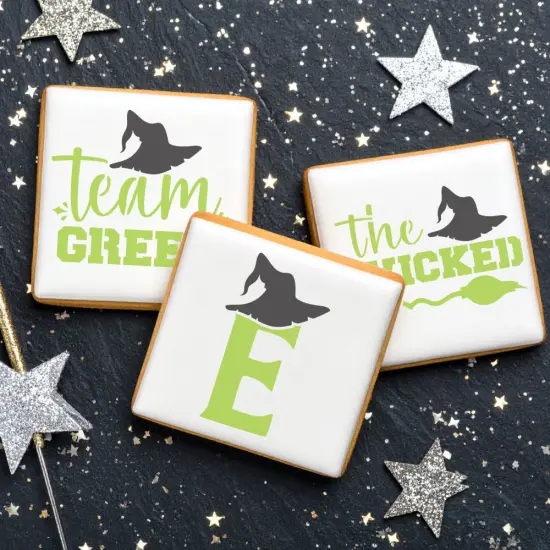 Team Green Cookie Stencil Set | Halloween Cookie Stencil | Halloween Arts & Crafts Stencil | Confection Couture | {2}