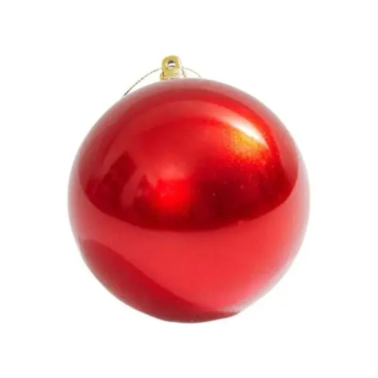 4" Red Candy Apple Ball Ornament {1}