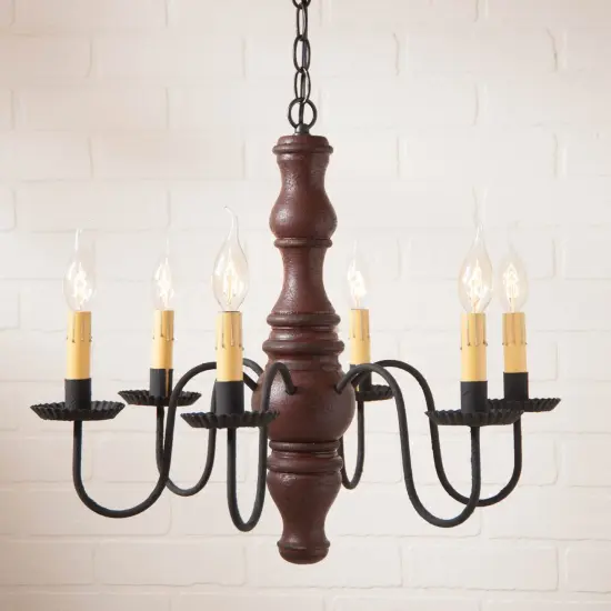 Gettysburg Chandelier in Plantation Red {3}