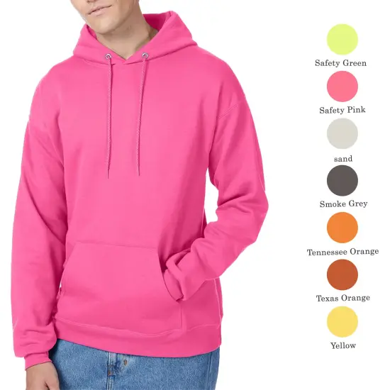 Hanes Men's Ecosmart Fleece Hooded Sweatshirt, Pullover Casual Hoodies Assorted Color Athletic cardinal {8}