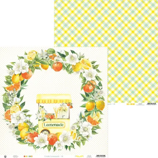 Fresh Lemonade Double-Sided Cardstock 12"X12" {1}