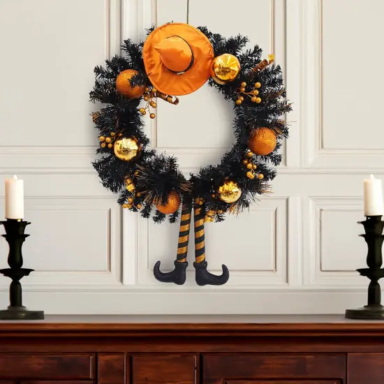 33" Halloween Wreath {5}