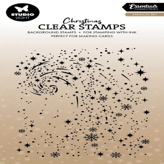 Studio Light Photorealistic Clear Stamps-Snow Swirl Background {1}