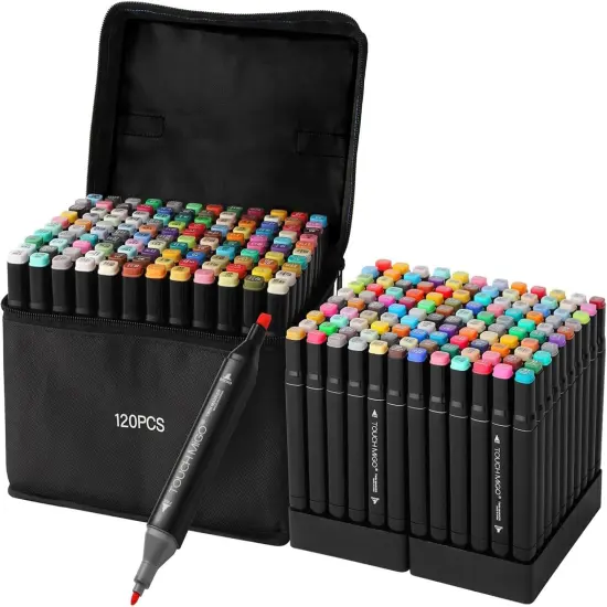 120 Colors Art Markers Pens {1}