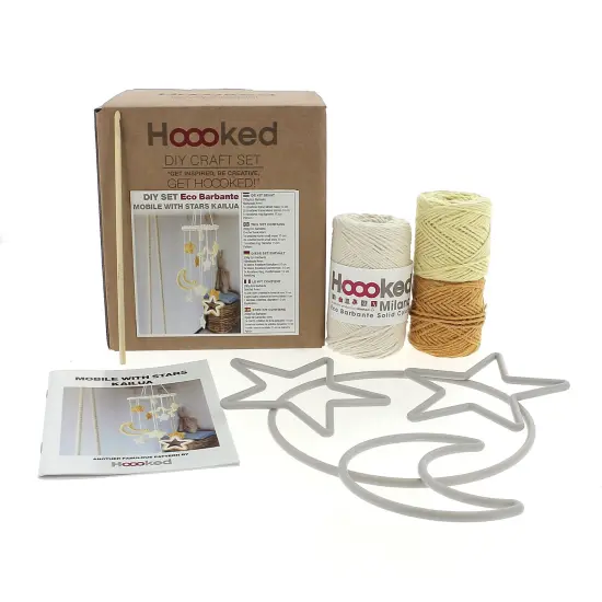 DIY Crochet Kit by HoookedMobile with Stars Kailua Almond PAK314-100 {2}