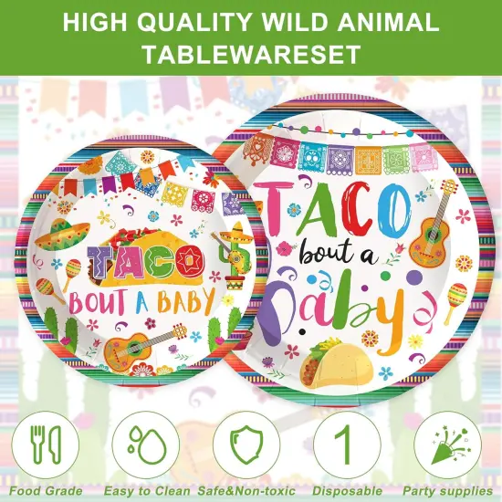 120PCS Taco Baby Shower Party Supplies {2}