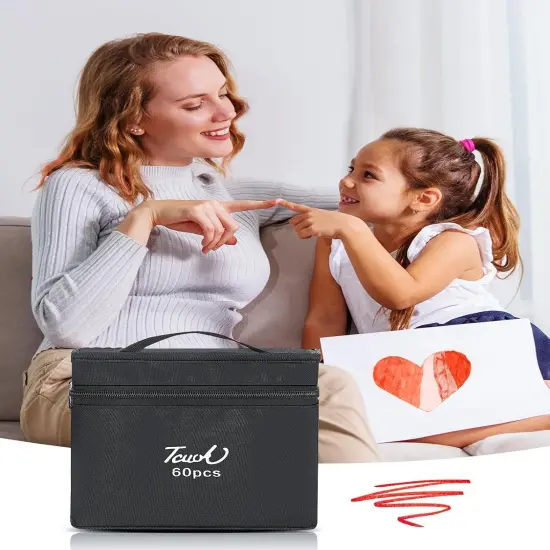 Pack of 60 Colors Alcohol Based Markers {4}