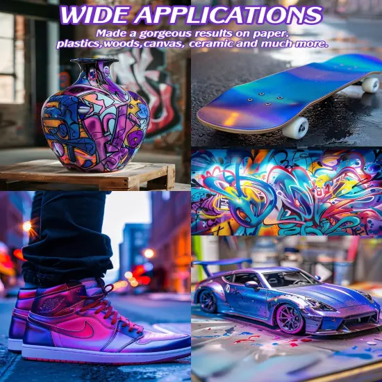 Airbrush Paint, 44 Colors with 6 Thinner, Airbrush Paint Set {5}