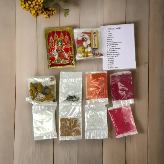 Durga Puja Kit, Durga Ma Pooja Kit, Durga Pooja, Durga Pooja Samagri, Diwali Puja Kit, Navratri Puja, Puja Item, Pooja Item {4}