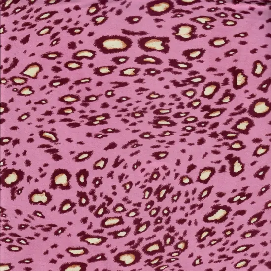 Soft Brushed DTY Knit Animal Print Stretch Fabric 58/60" Wide TAN {3}