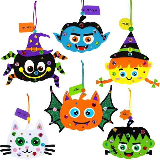 24 Sets Halloween Craft Kits - Fall Autumn Kids {2}