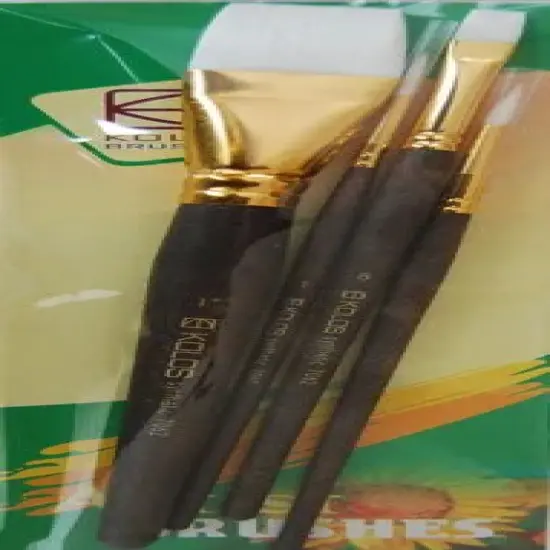 Kolos Set of paint brushes 7062. Synthetic Round/Flat. 2/2pc. {2}