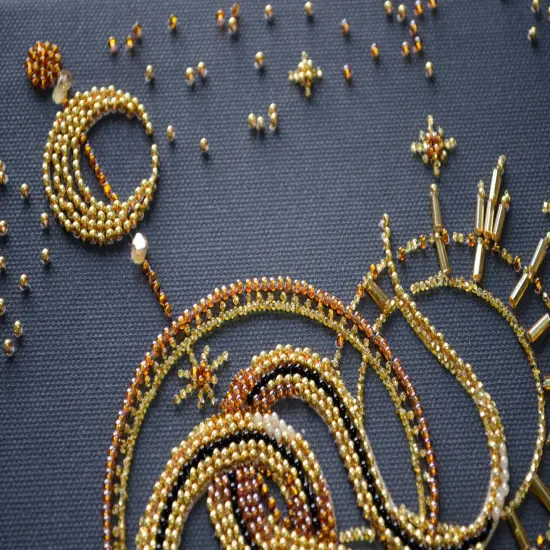 Bead Embroidery Kit - Golden talisman {6}