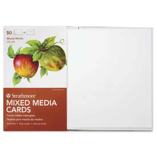 Strathmore 400 Series Mixed Media Cards and Envelopes - Full Size, 5" x 6-7/8", Pkg of 50 {1}