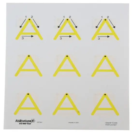 Abilitations Hi-Write Alphabet Paper, Uppercase, 100 Sheets {4}