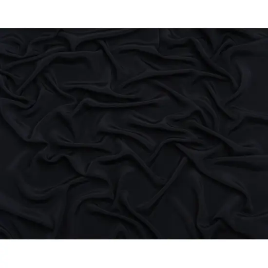 1 Yard Premium Midnight Silk 4 Ply Crepe Fabric for Formalwear Projects, 44 Inches Width {3}