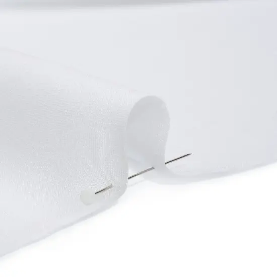 1 Yard Bright White Silk 4 Ply Crepe Fabric Premium Collection, 44 Inches Width {2}