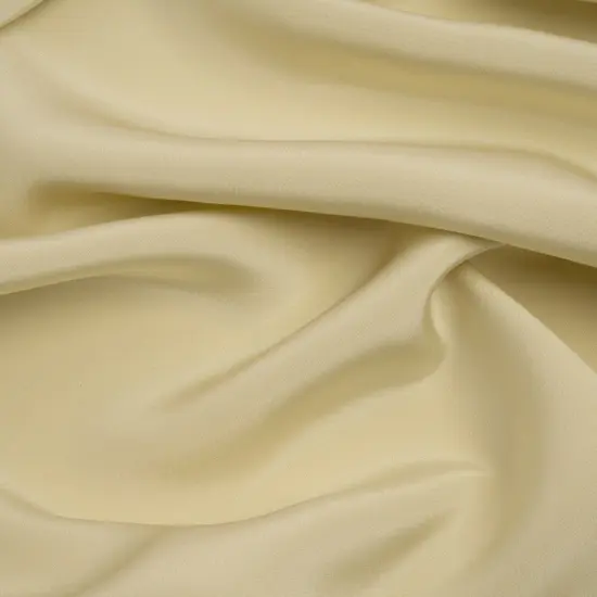 1 Yard Young Wheat Silk Crepe Fabric, 44" Wide Luxury 4 Ply Material for Fashion & Tailoring {1}