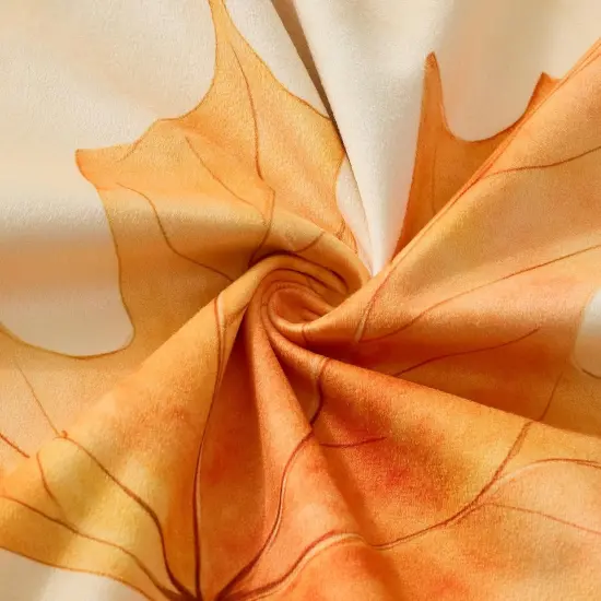 Fall Pillow Covers 20x20 Set of 2 - Burnt Orange Maple Leaf {4}