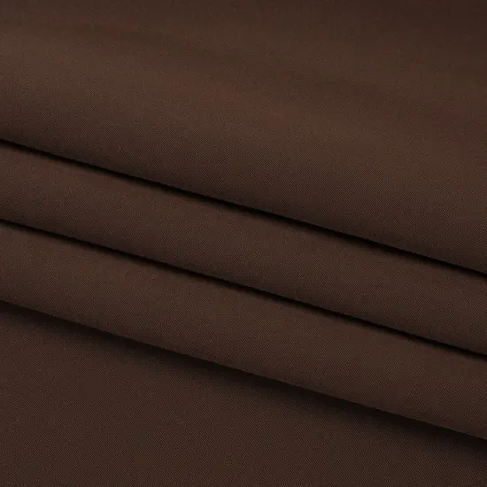 1 Yard Solid Dark Brown Silk Crepe Fabric Four Ply for High End Fashion, 44 Inches Width {4}