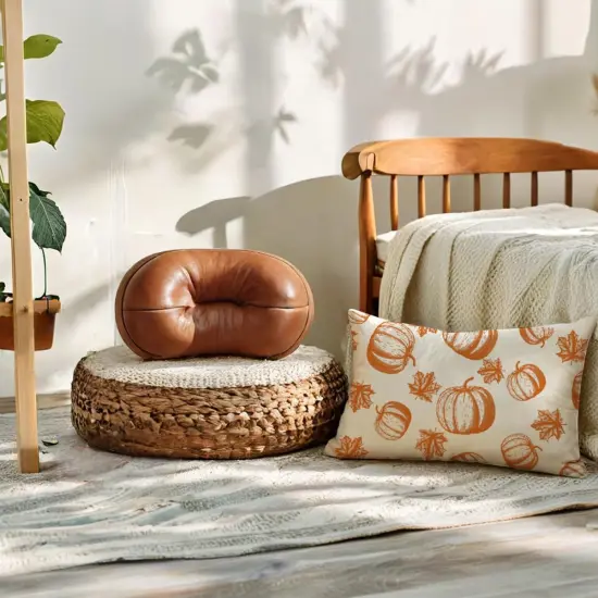 2Pack Fall Pumpkins Throw Pillow Covers 18x18 {5}