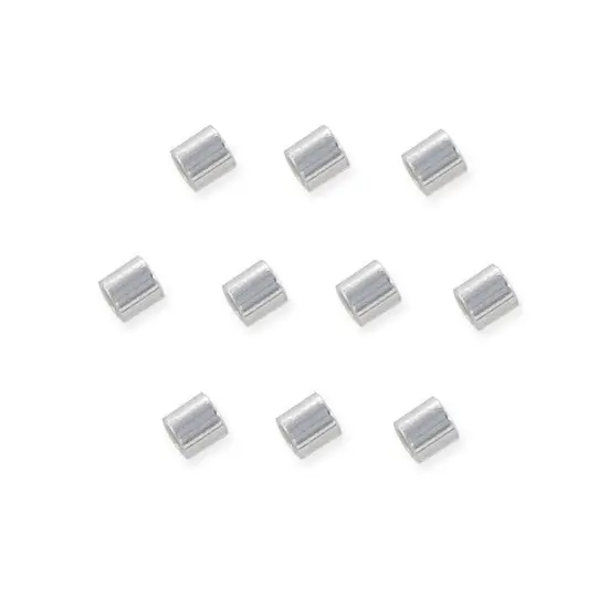 JewelrySupply Crimp Tube Seamless 1x1mm Sterling Silver (10-Pcs) {2}