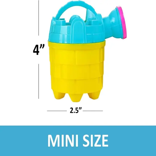 4E&rsquo;s Novelty 6 Pack Set Mini Watering Cans for Kids 4.5in, Summer Toys Perfect Beach Toys for toddlers and Kids, Flower Watering Can for Indoor & Outdoor Plants, Sand toys {3}