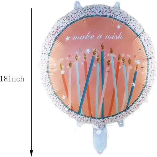 6PCS Big Happy Birthday Balloon Foil Inflated Mylar Balloons Rose Gold Birthday Party Decoration Kit for Party Decoration Supplies {3}