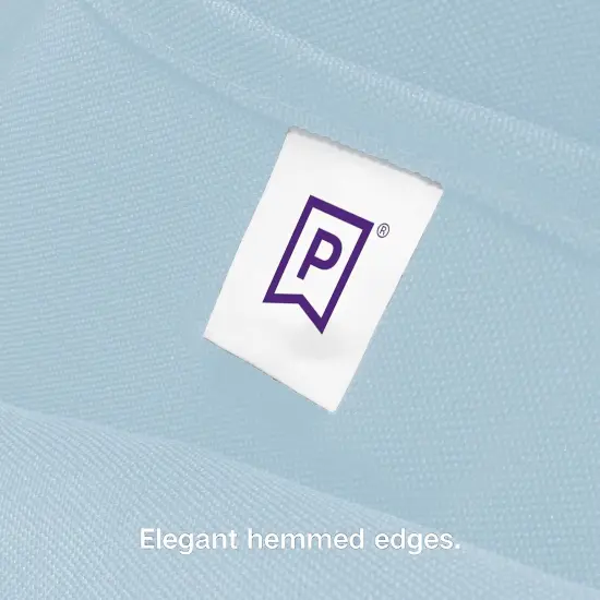 Cloth Napkins - 17 x 17 Inch Baby Blue Dinner Napkins - Set of 12 Soft & Absorbent Washable Fabric Cloth Table Napkins with Hemmed Edges for Hotel Restaurant, Holiday Parties & Wedding {5}