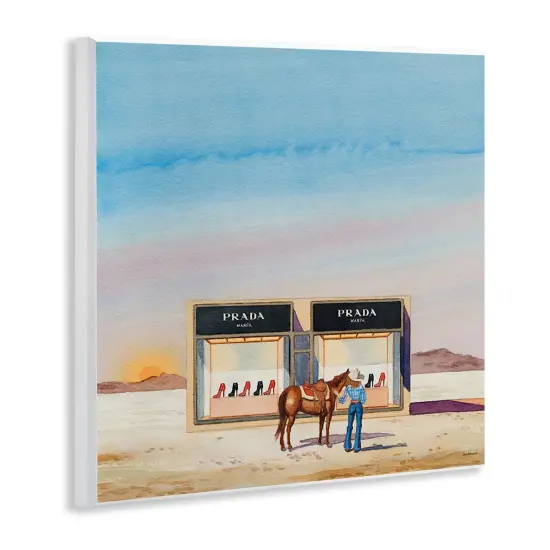 Stupell Industries Desert Shoe Store Wall Plaque Art Design by Amanda Greenwood {3}