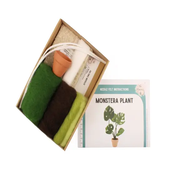 Felting Kit - Monstera Needle Felt Kit {4}