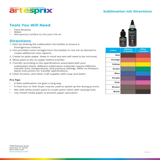 Sublimation Ink {6}
