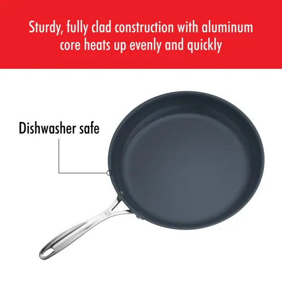 ZWILLING Clad CFX Stainless Steel Ceramic Nonstick Fry Pan {6}