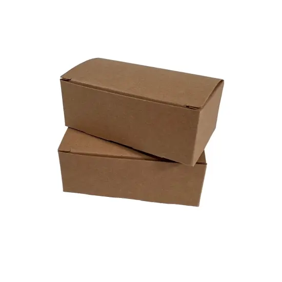 Made in USA - 50 Boxes - 2 Truffle Wedding Favor Kraft (chocolate box) - Fillable (empty) - 3-9/16" x 2-1/16" x 1-5/16" - Food Safe {4}