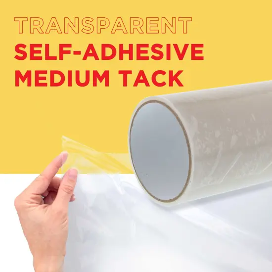 18" x 30' Frisket Masking Film Roll - Self-Adhesive Semi-Transparent Medium-Tack for Artists, Airbrush Graphics, Automotive Painting, Stencil Making, Design Transfer {3}