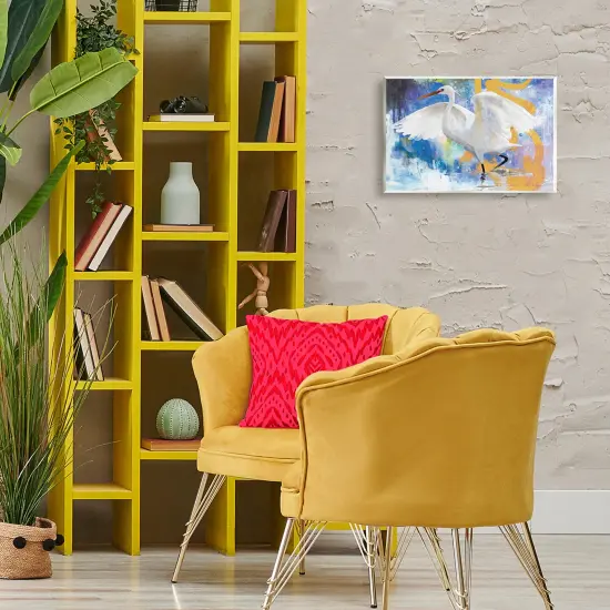 Stupell Industries Egret & Abstract Splash Wall Plaque Art Design by Porter Hastings {2}