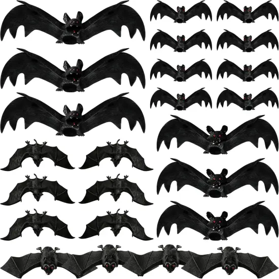 Halloween Hanging Bats 24 Pcs {1}
