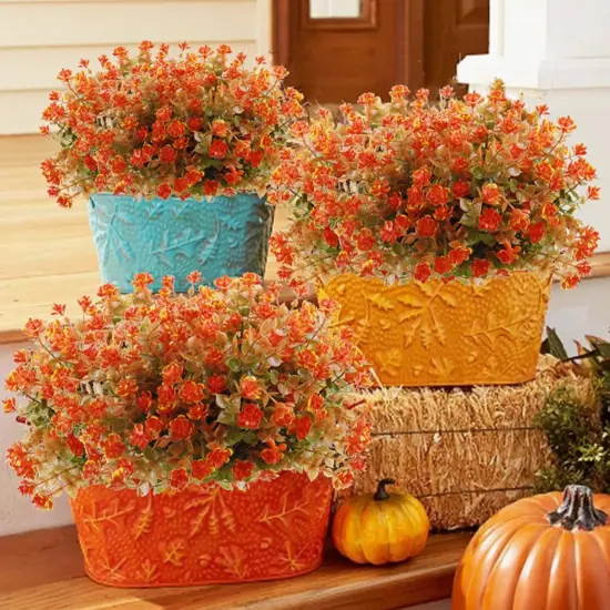 Fall Flowers Artificial for Decoration 8 Bunches {4}