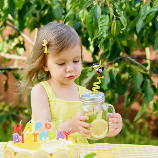 24Pcs Mickey Birthday Party Supplies Reusable Drinking Straws {5}