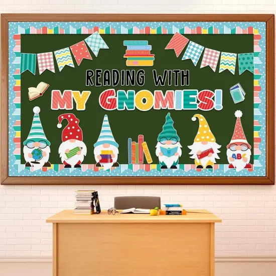 57pcs Back to School Gnomes Bulletin Board Set {1}