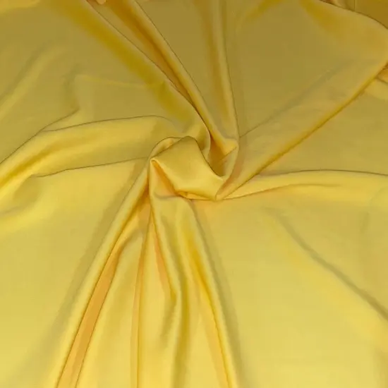 1 Yard Scuba Techno Knit Solid Fabric Smooth Stretch Apparel & Crafts 58"-60" Width Yellow {1}