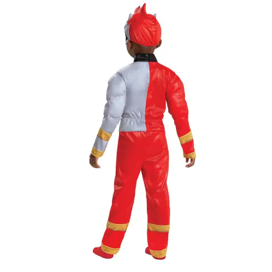 Toddler Muscle Dino Fury Red Ranger Costume {5}