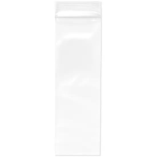 Plymor 2" x 6", 4 Mil Heavy Duty Zipper Reclosable Plastic Bags {1}